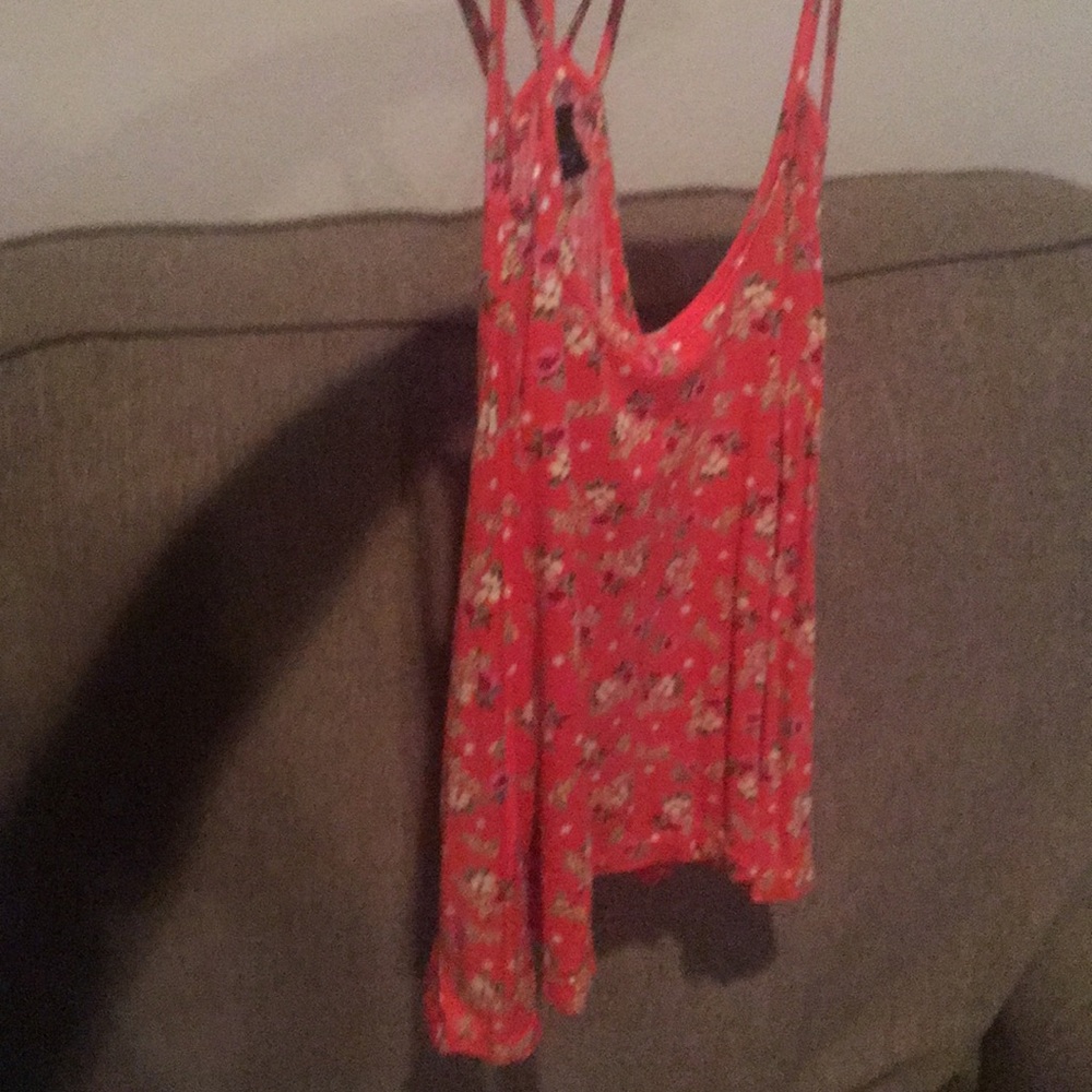 Floral crop top size small.